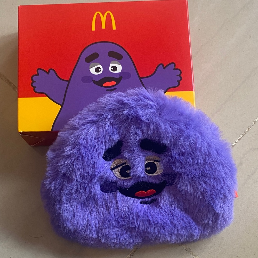 RARE & BRAND NEW! Limited Edition Grimace McDonald's Plush Purse